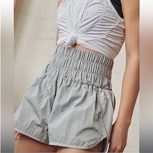 FP Movement by Free People High-Waisted Way Home Gray Shorts